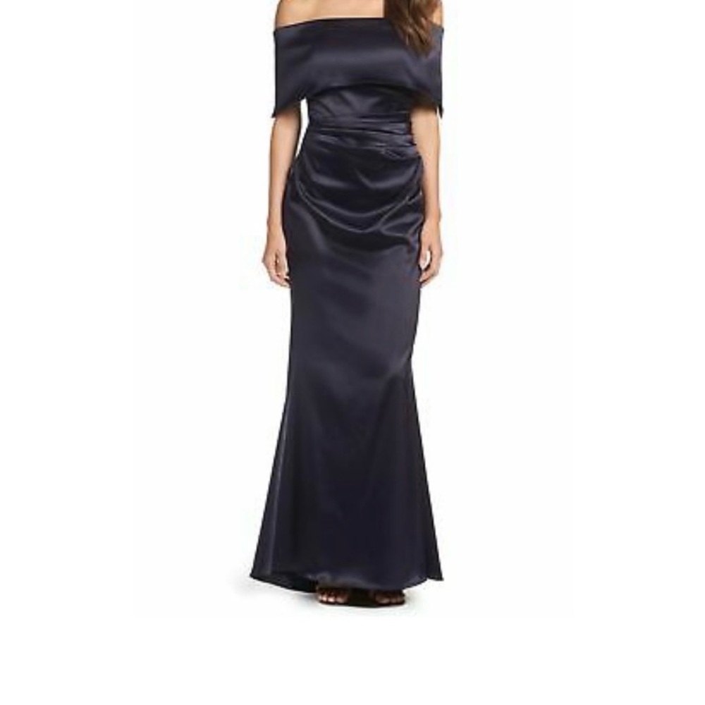 Vince Camuto Satin Black Dress